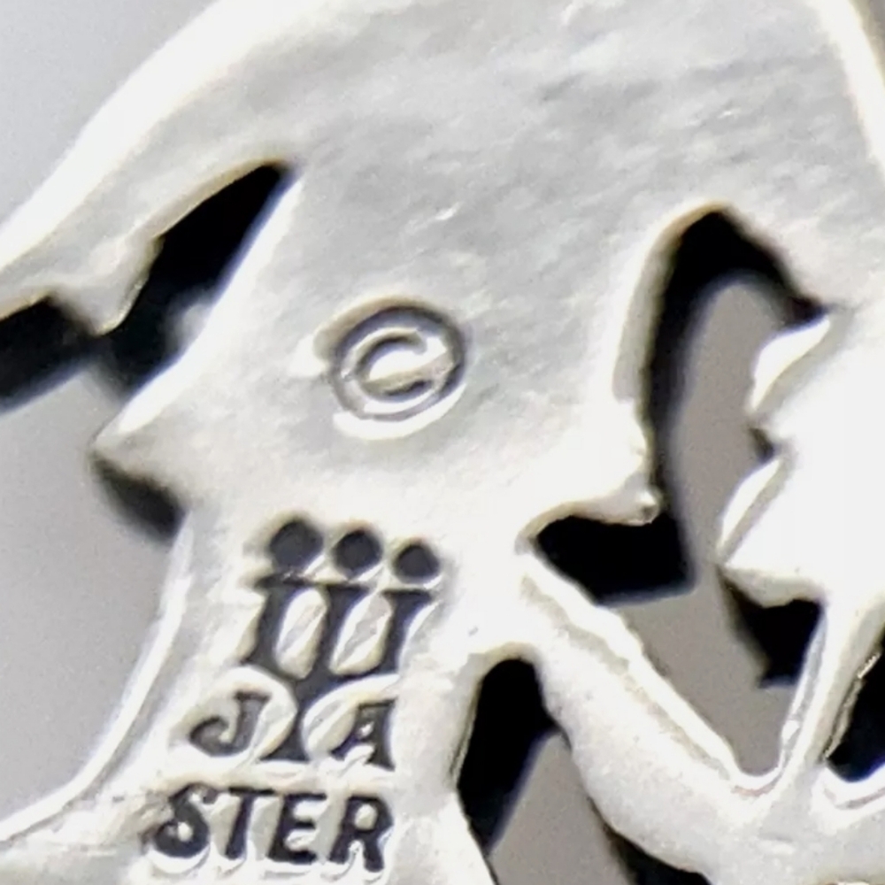 James Avery Girl Boy Flower Charm Sterling Silver Hook Bracelet ❤️ - Picture 6 of 7